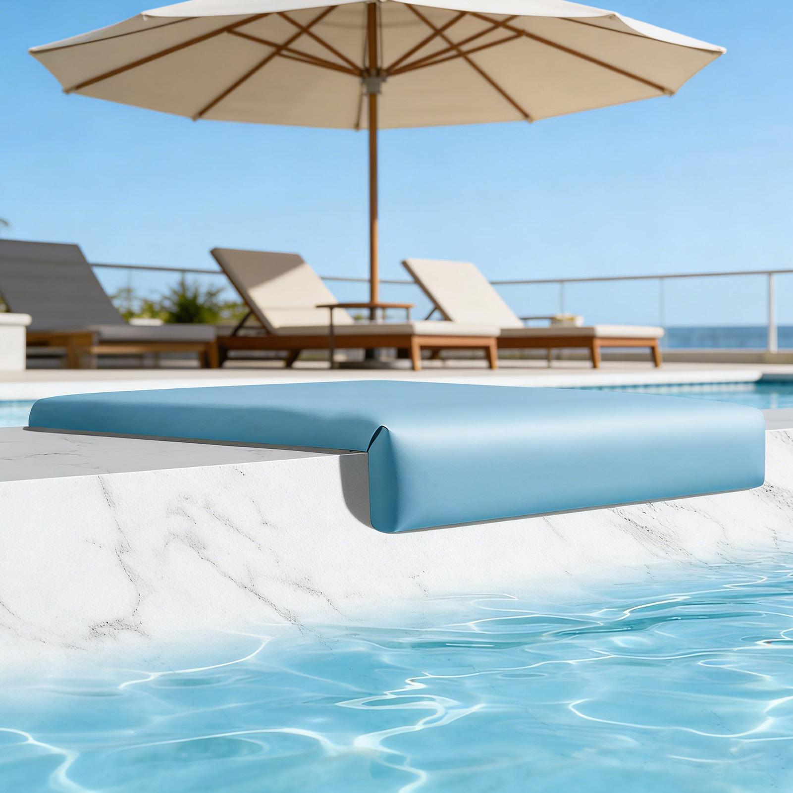 Outdoor Furniture L Shape - 레이크사이드 수영 벤치 휴대용 수영장 의자,
