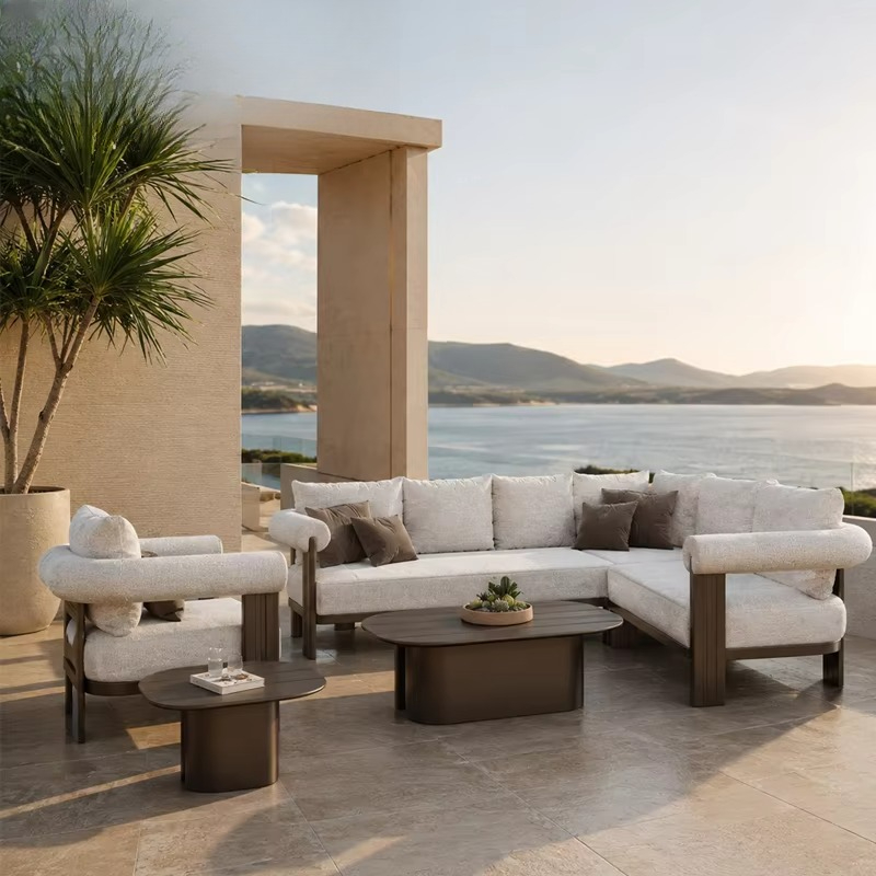 Outdoor Furniture L Shape - # 럭셔리 빌라 소파 세트 모던