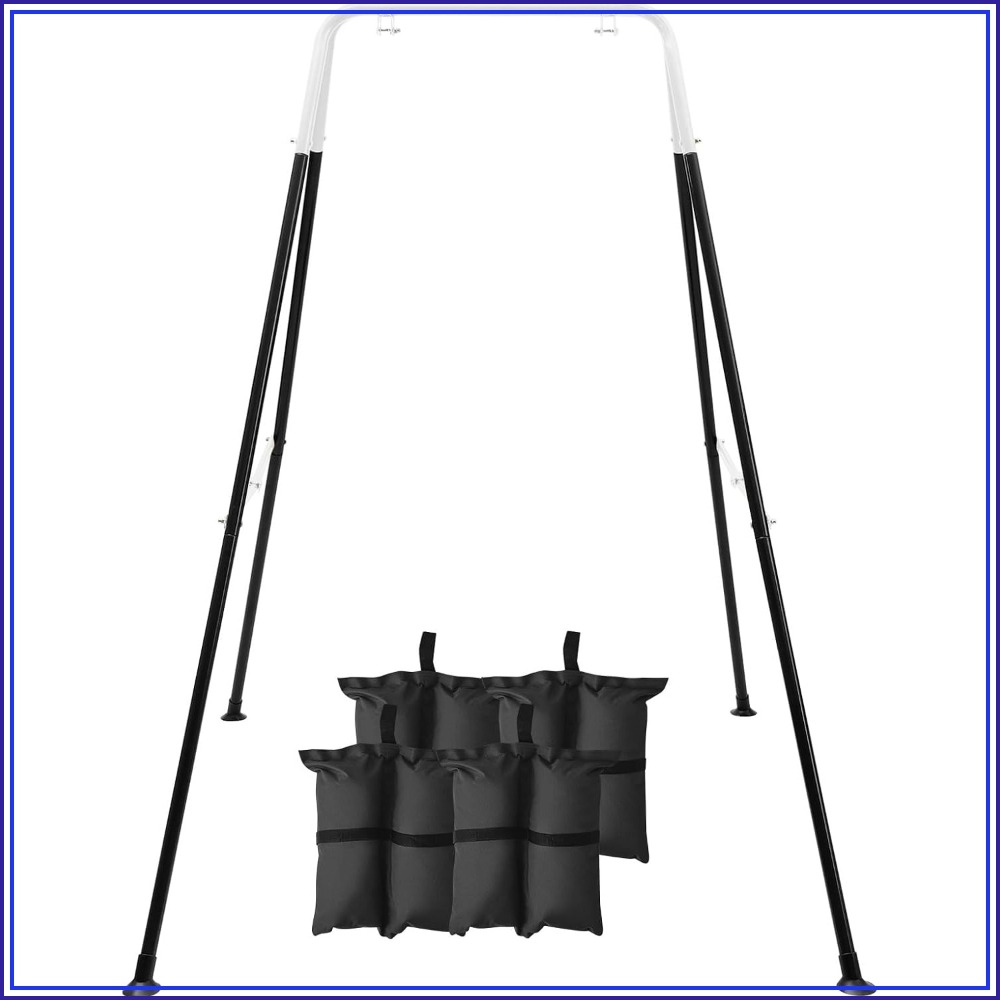 Hammock With Stand - 어린이용 접이식 그네 스탠드(샌드백 4개 포함),