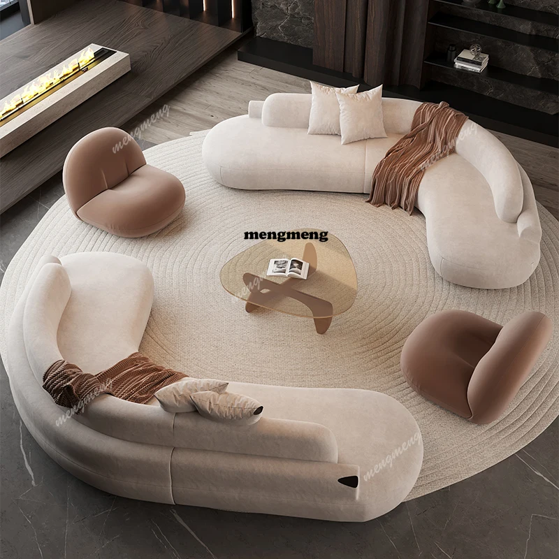 Outdoor Furniture L Shape - 퍼프 클라우드 거실 소파 북유럽풍 귀여운