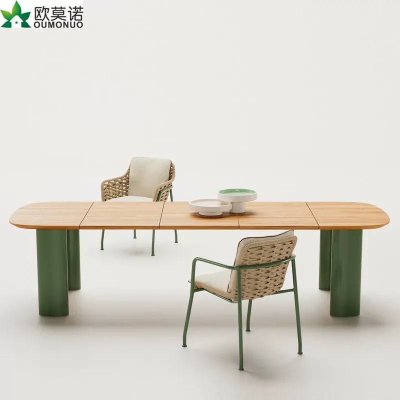 Outdoor Furniture Cafe - 북유럽 라탄 야외 식탁 의자 세트