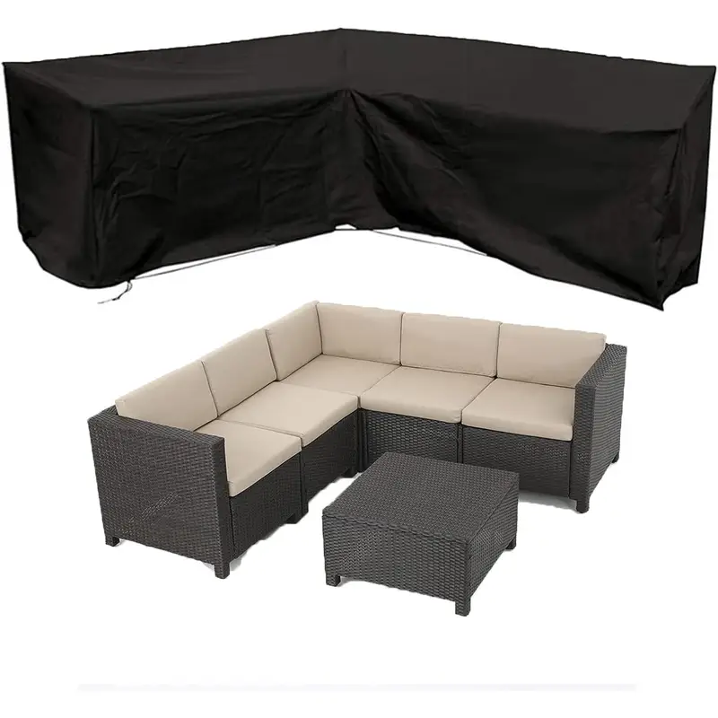 Outdoor Furniture L Shape - 자외선 차단 L자형 야외 소파 커버