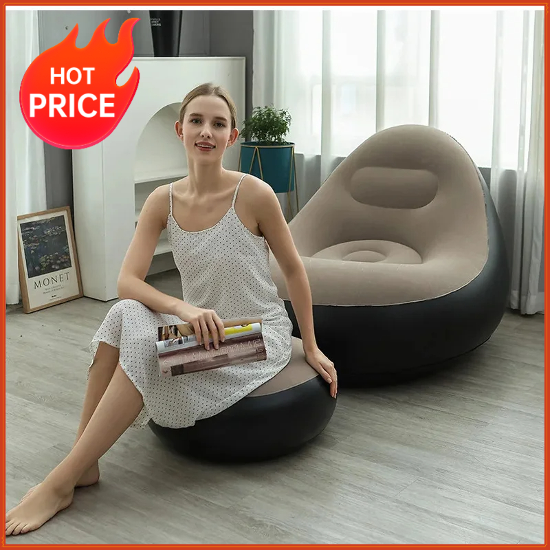 Outdoor Furniture Ideas - 팽창식 레이지 소파 의자 PVC 플로킹