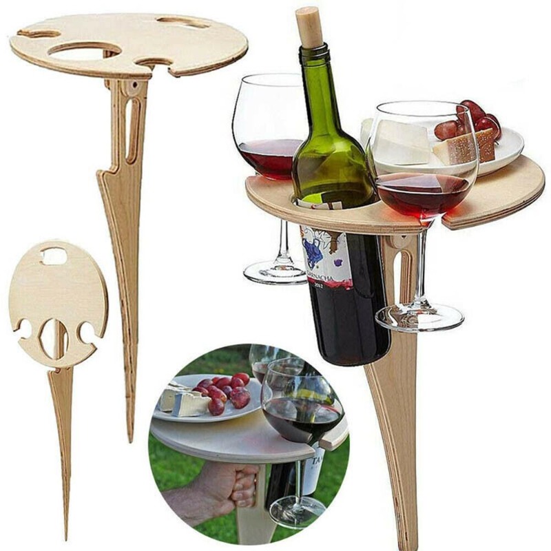 Outdoor Furniture Europe - 야외 와인 테이블 휴대용 피크닉 테이블