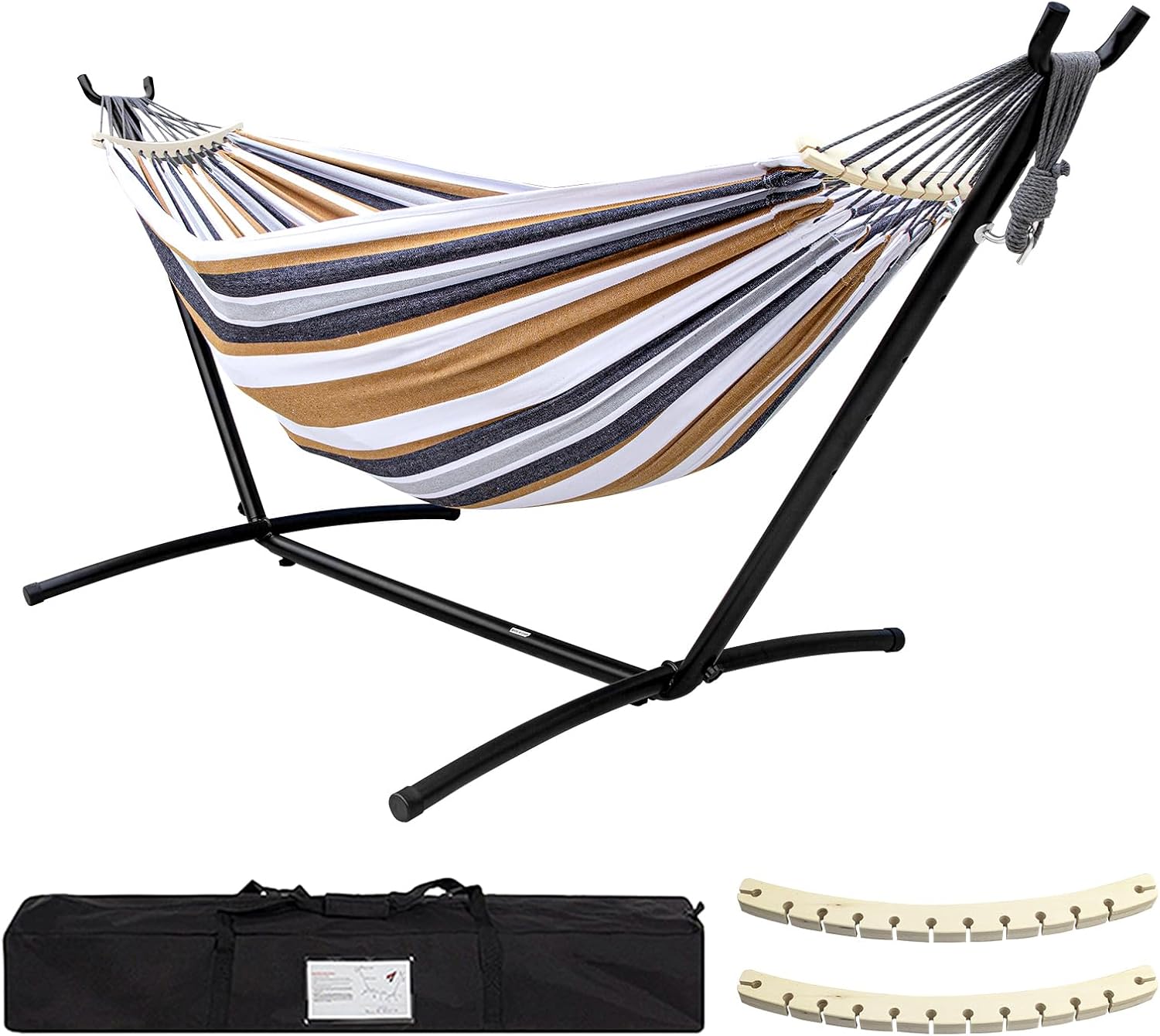 Hammock With Stand - 스탠드 포함 더블 해먹, 450lb 용량의