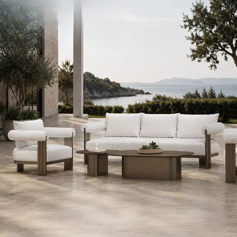 # 럭셔리 빌라 소파 세트 모던 알루미늄 L자형 야외  - Outdoor Furniture L Shape 리뷰 및 가격