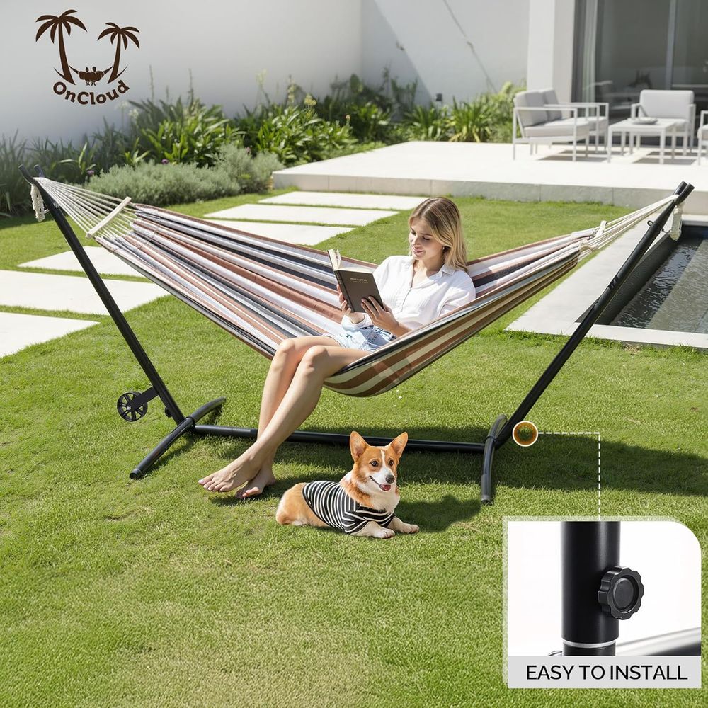 헤비 듀티 550 LBS 해먹 스탠드 포함(바퀴 포함) - Hammock With Stand 리뷰 및 가격