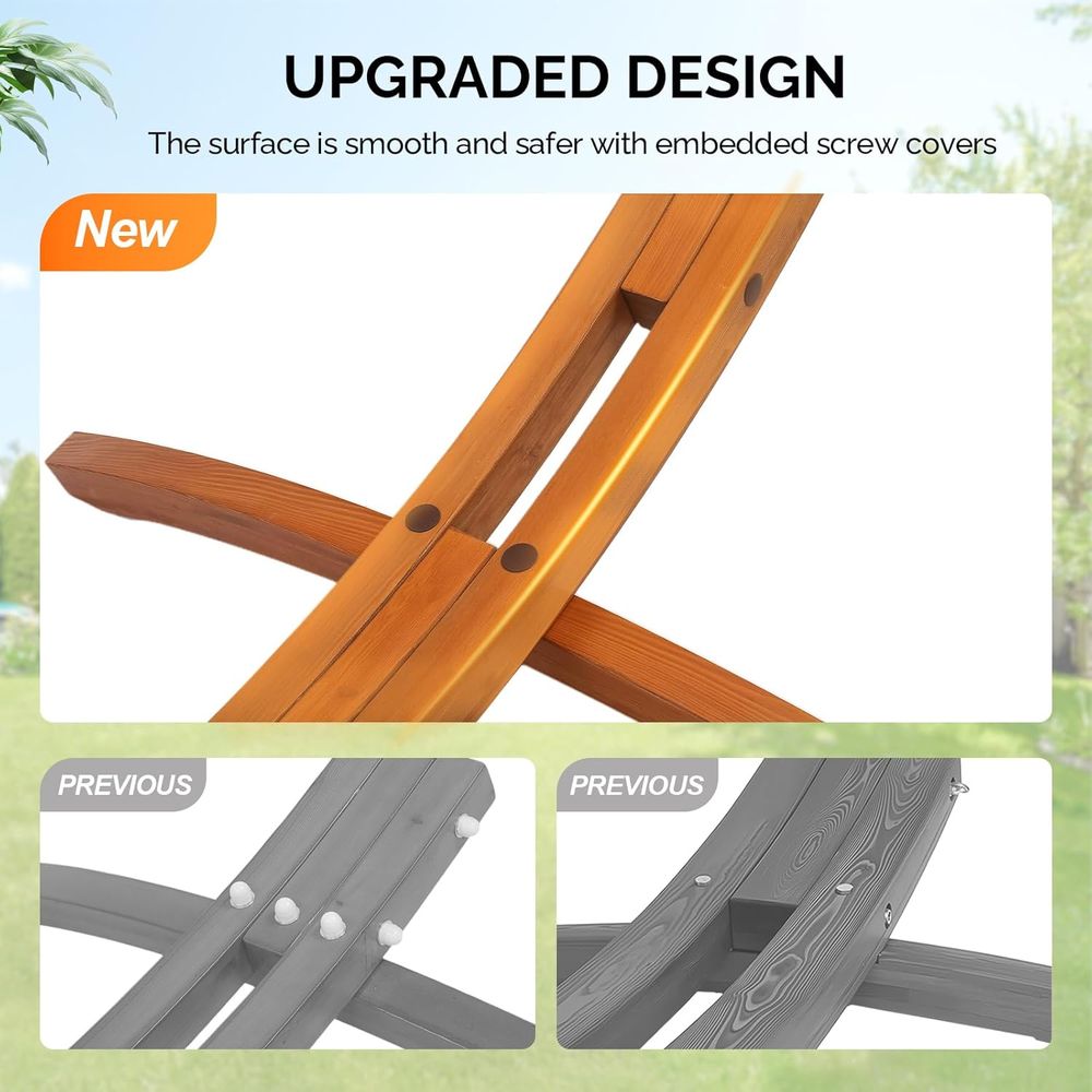 곡선형 원목 스탠드가 있는 더블 해먹 세트 - 10.5 - Hammock With Stand 리뷰 및 가격
