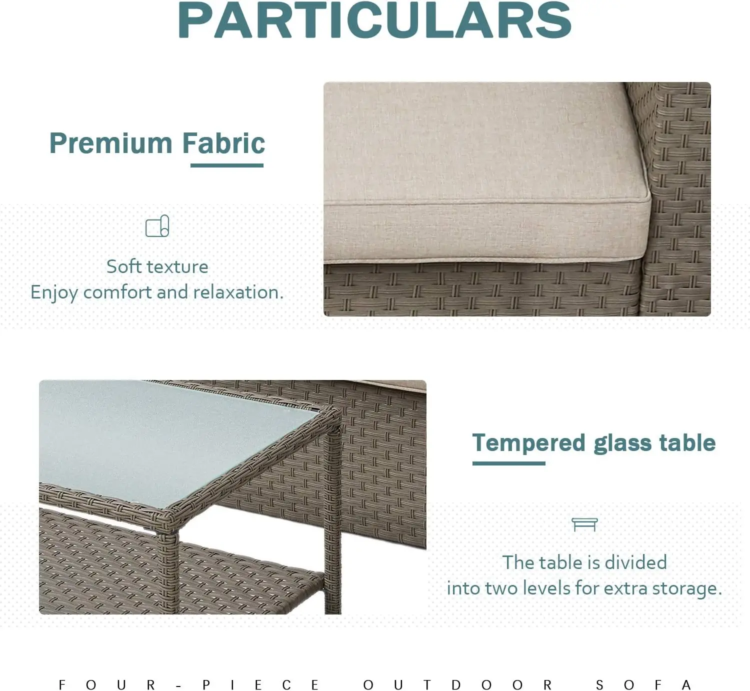 야외 파티오 가구 대화 세트 라탄 위커 의자 및 유리  - Outdoor Furniture No Cushions 리뷰 및 가격
