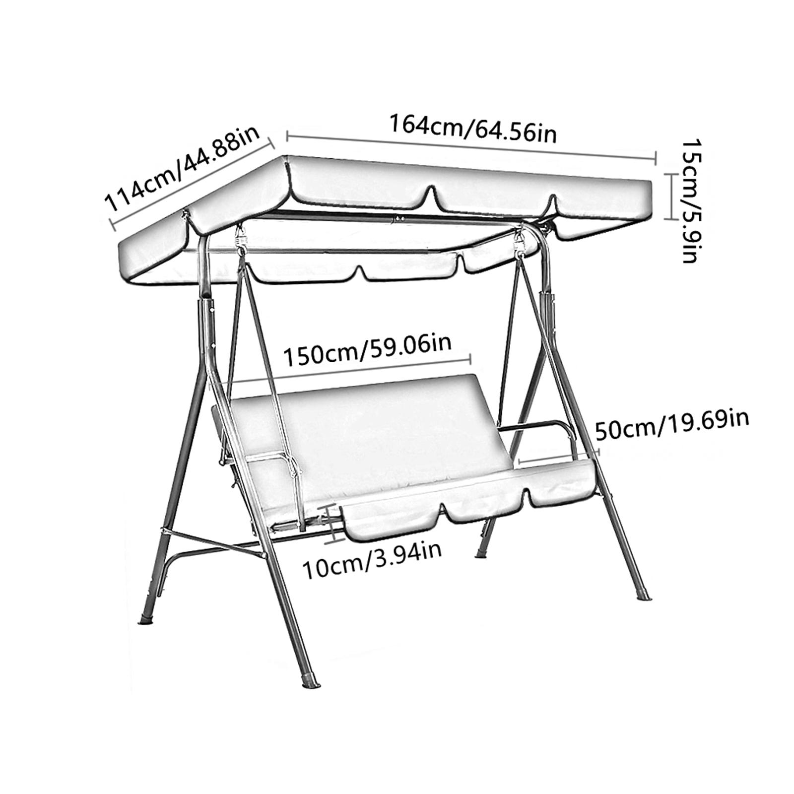 파티오 스윙 캐노피 교체, 3인용 정원 스윙 시트 캐노 - Outdoor Furniture Ideas 리뷰 및 가격