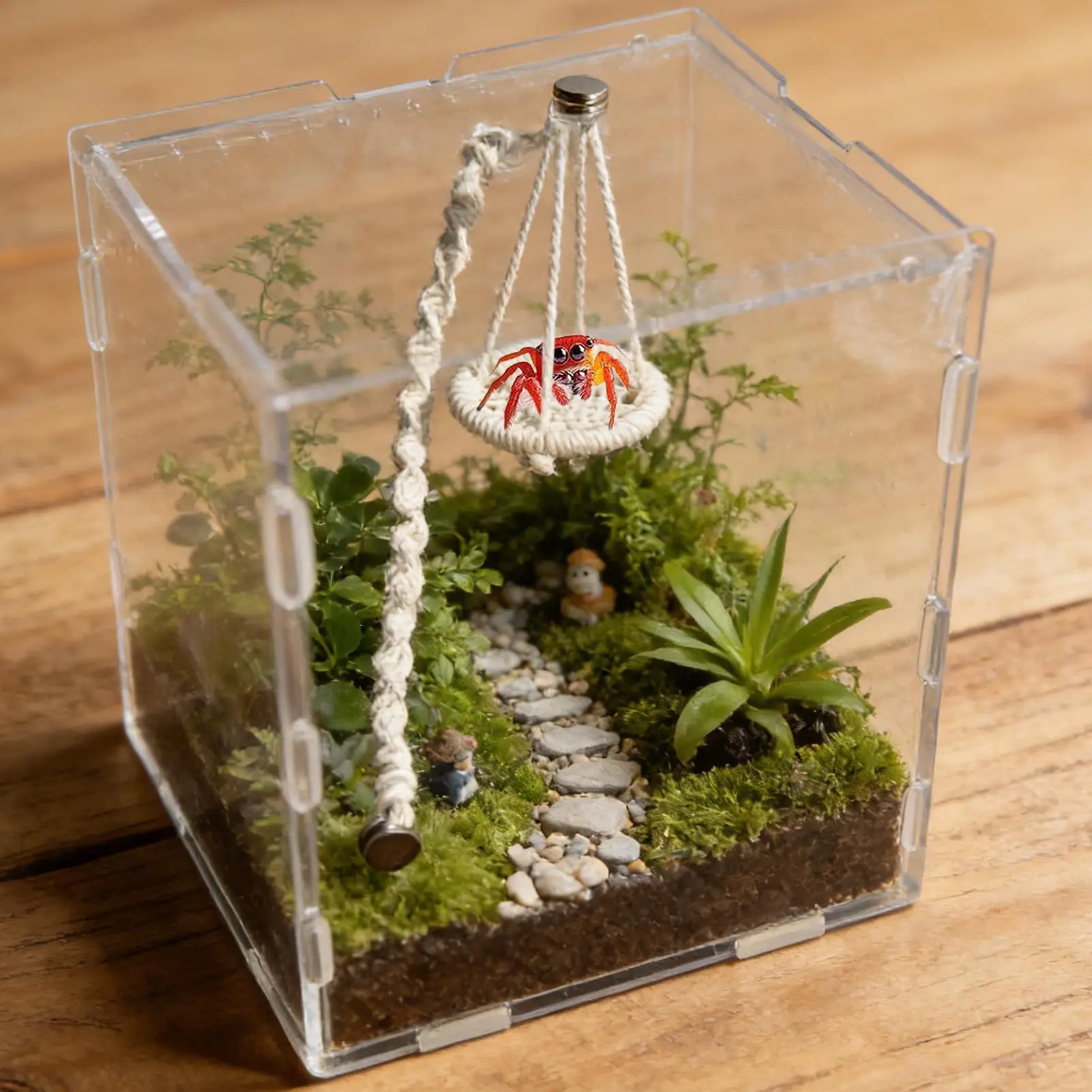 걸이식 점핑스파이더 브리지, 헤머트크랩 등반용 인클로저 - Hammock With Stand 리뷰 및 가격