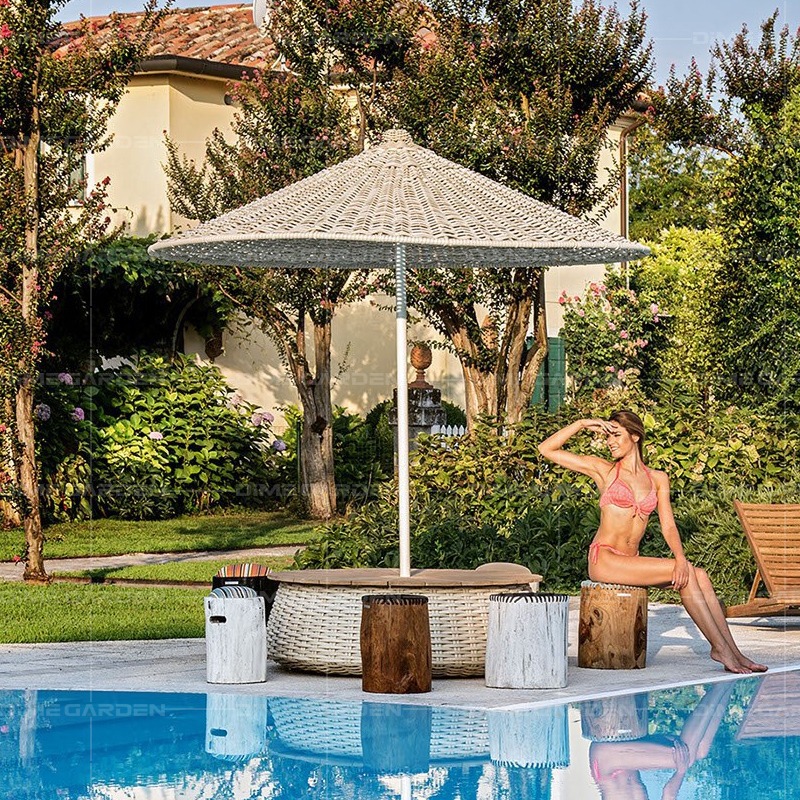 현대적인 야외 라탄 우산 아이디어: 야외 B&B, 해변 - Outdoor Furniture Ideas 리뷰 및 가격