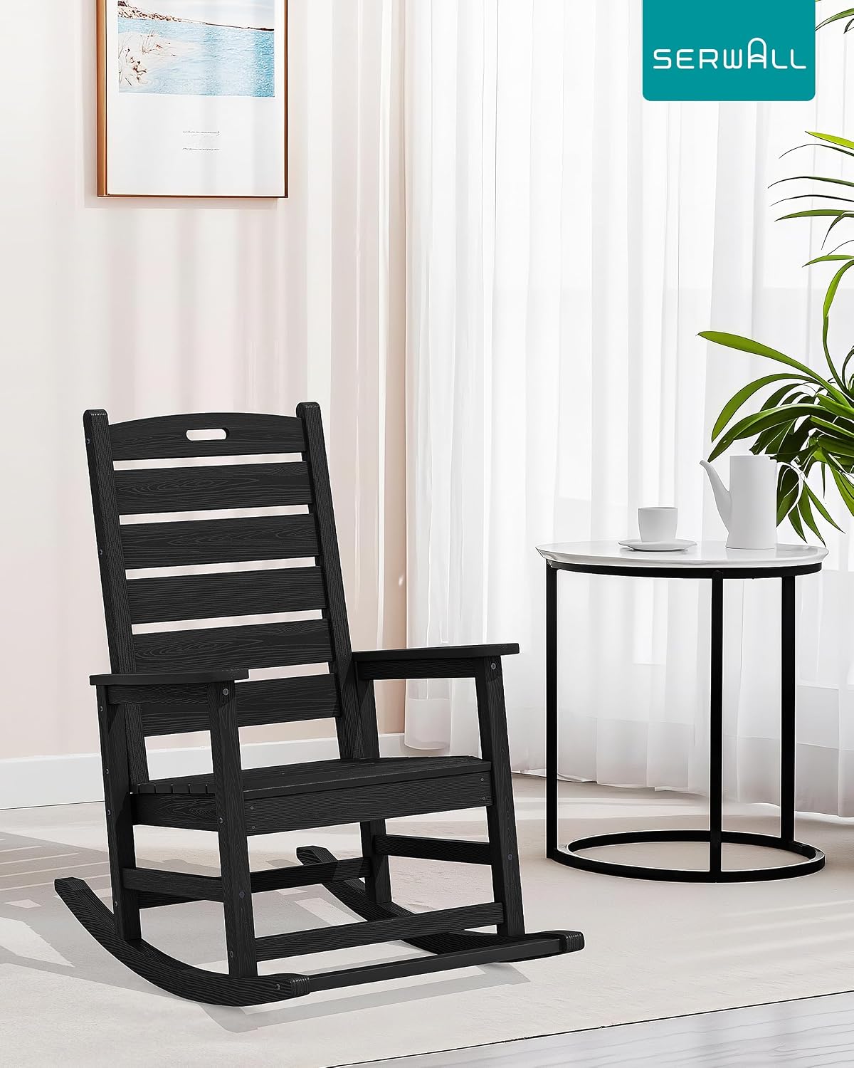 발받침대가 있는 대형 야외 흔들의자, 데크 파티오 발코 - Deck Chair Lounger 리뷰 및 가격