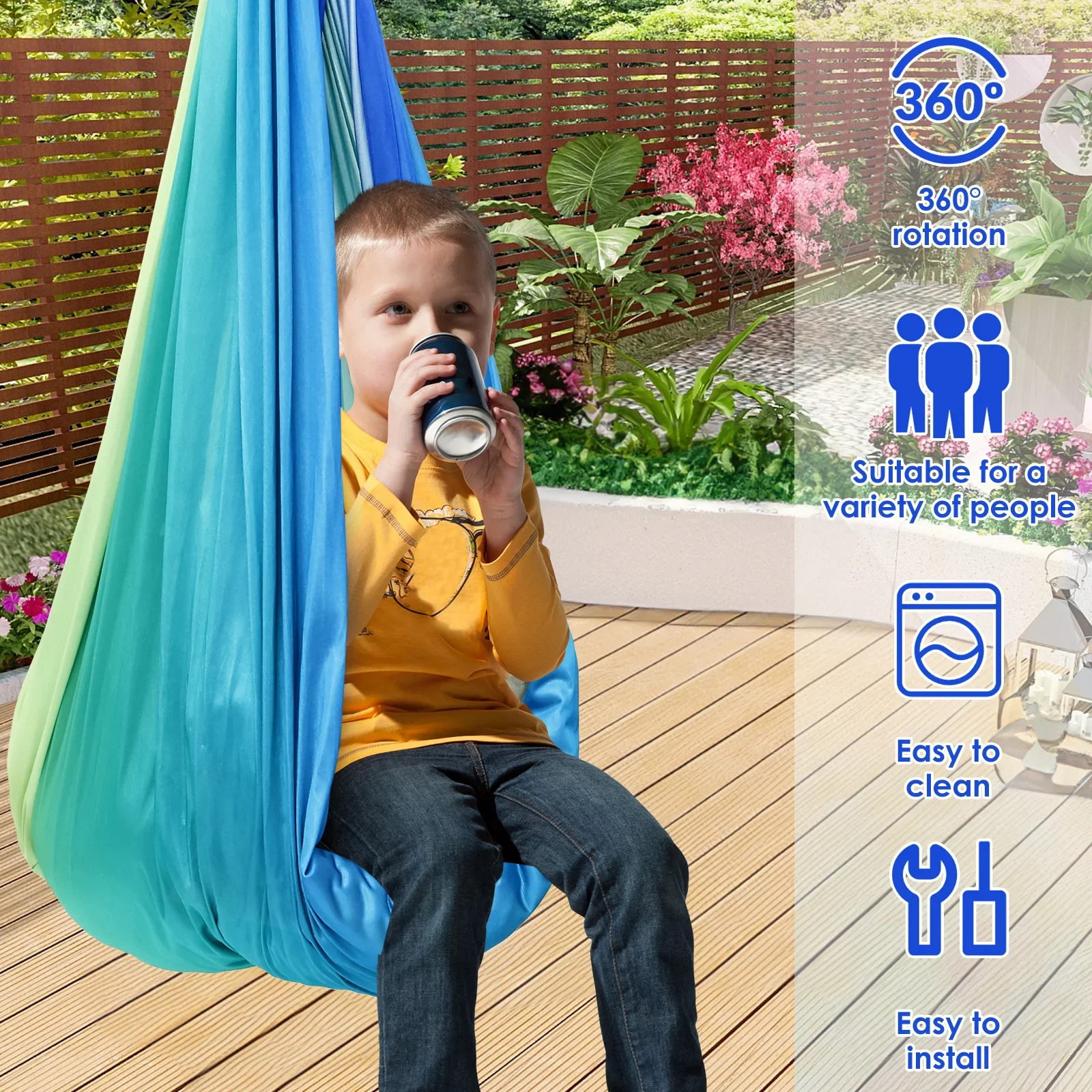 감각적 편안함을 주는 어린이용 센서리 스윙, 최대 20 - Outdoor Furniture Kids 리뷰 및 가격