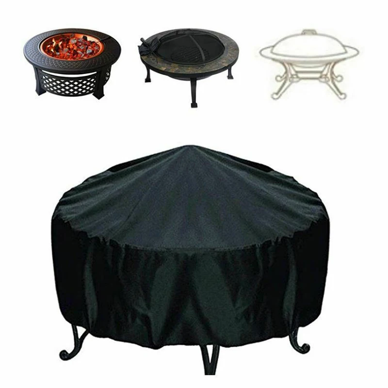 화덕 커버 라운드 화로 스토브 커버, 방수 방풍 햇빛  - Outdoor Furniture Ideas 리뷰 및 가격