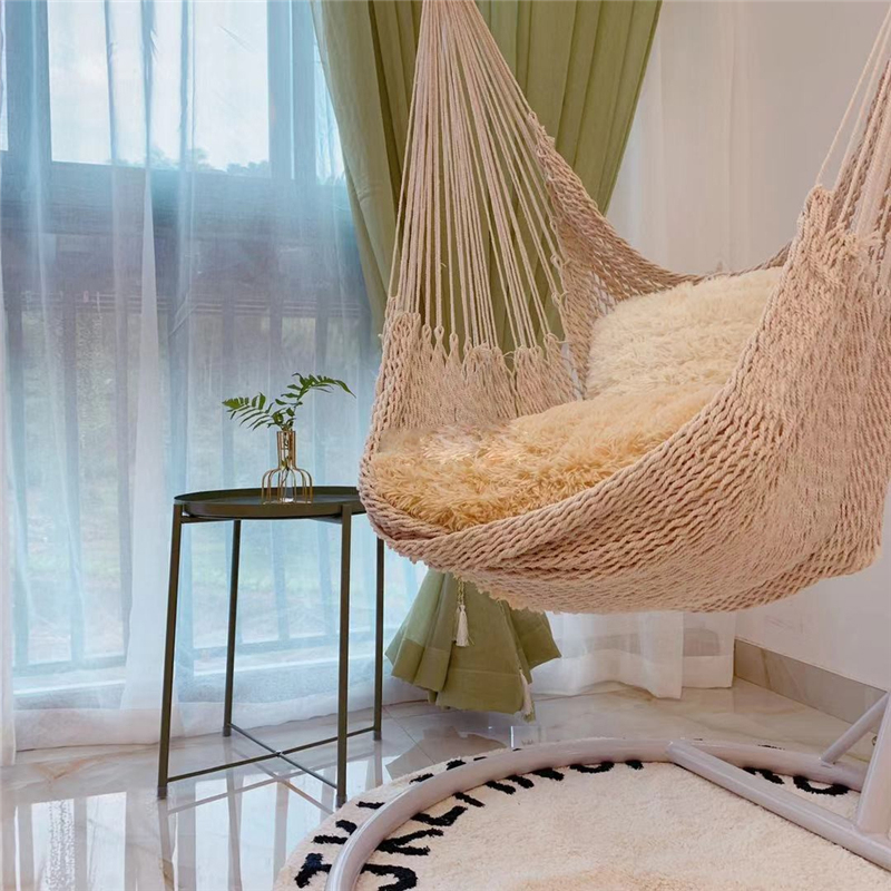 북유럽 스타일 화이트 해먹 스윙 홈 가든 행잉 해먹 의 - Outdoor Furniture Kids 리뷰 및 가격