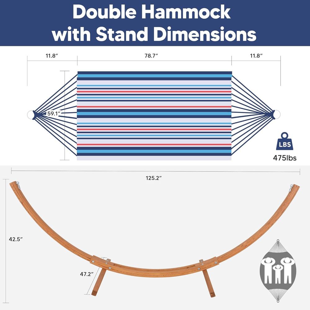 스탠드가 포함된 야외용 해먹, 10피트 목재 스탠드가  - Hammock With Stand 리뷰 및 가격