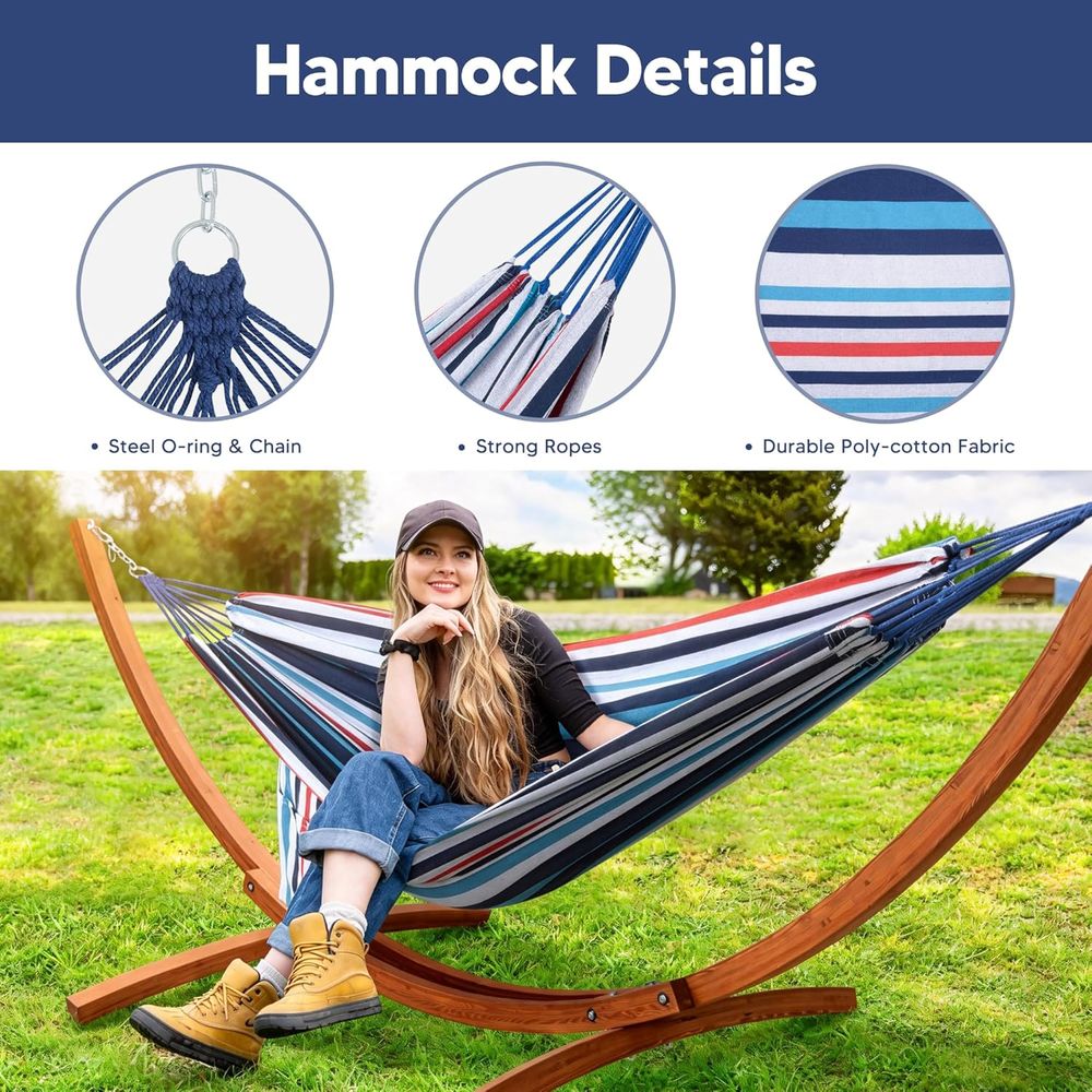 스탠드가 포함된 야외용 해먹, 10피트 목재 스탠드가  - Hammock With Stand 리뷰 및 가격