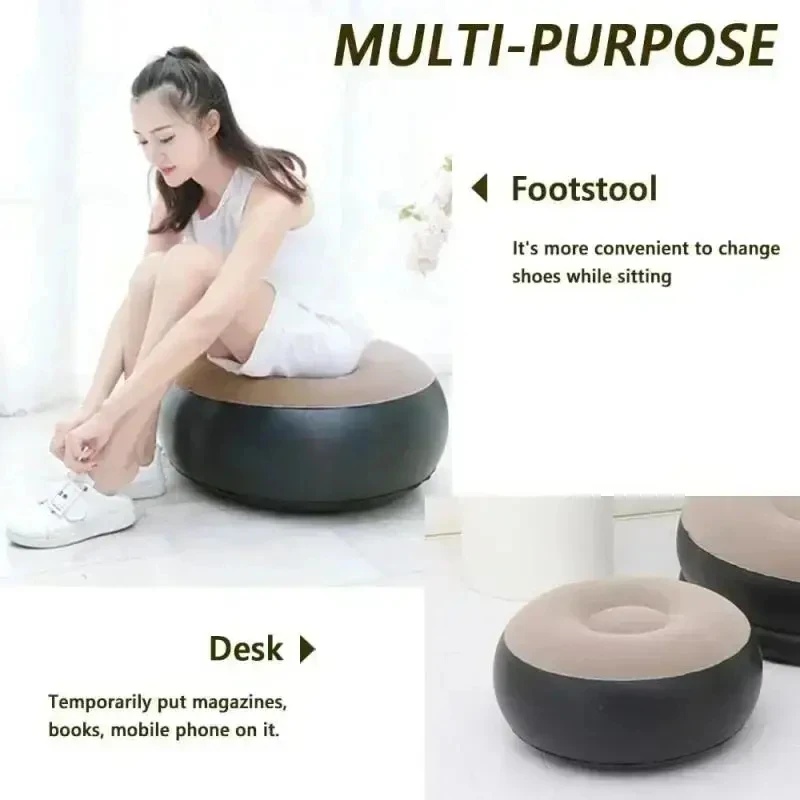 팽창식 레이지 소파 의자 PVC 플로킹 접이식 소파 슬 - Outdoor Furniture Ideas 리뷰 및 가격