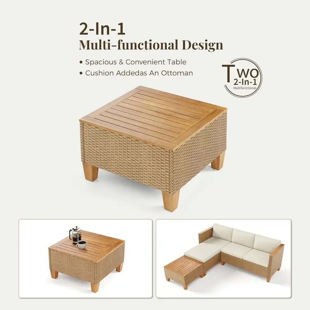 3피스 야외 파티오 가구 세트: 데크, 현관, 정원용  - Outdoor Furniture L Shape 리뷰 및 가격