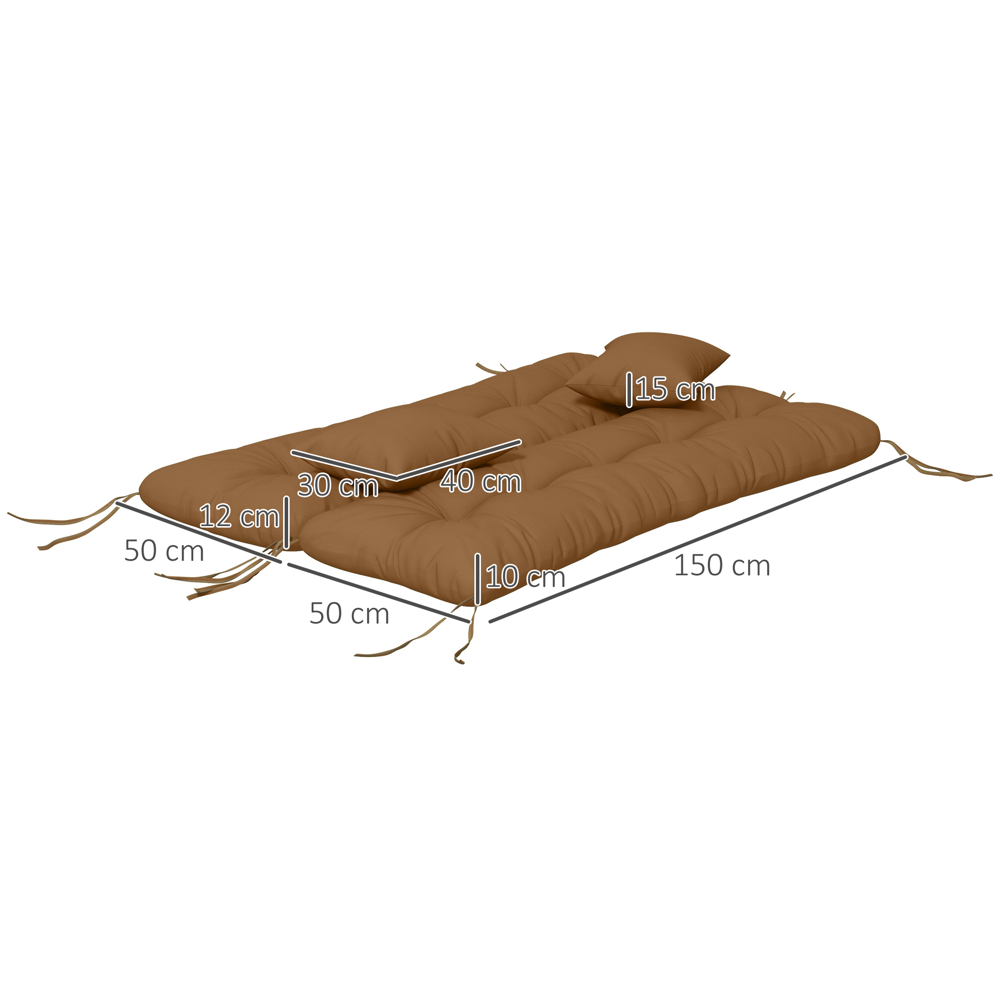 59인치 터프티드 벤치 쿠션 및 장식용 베개, 교체용  - Outdoor Furniture Ideas 리뷰 및 가격