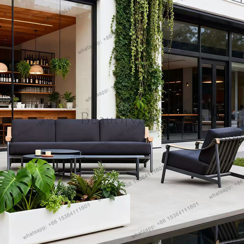 LJY 북유럽 스타일 야외 정원 가구 세트 쿠션 테이블 - Outdoor Furniture No Cushions 리뷰 및 가격