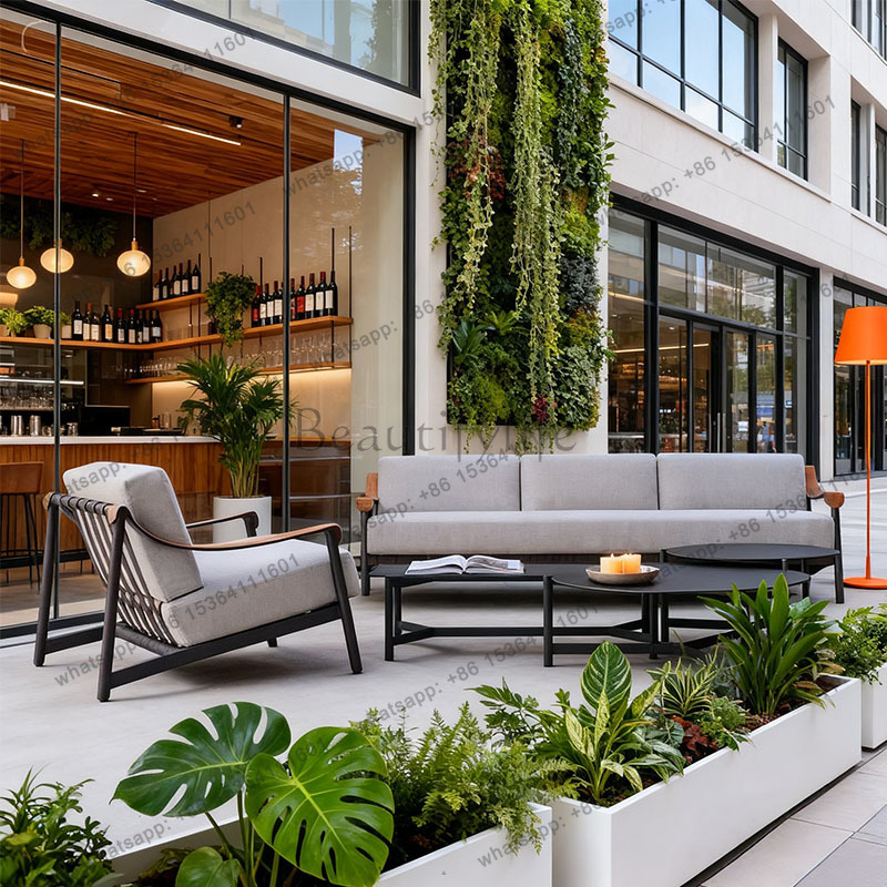 LJY 북유럽 스타일 야외 정원 가구 세트 쿠션 테이블 - Outdoor Furniture No Cushions 리뷰 및 가격