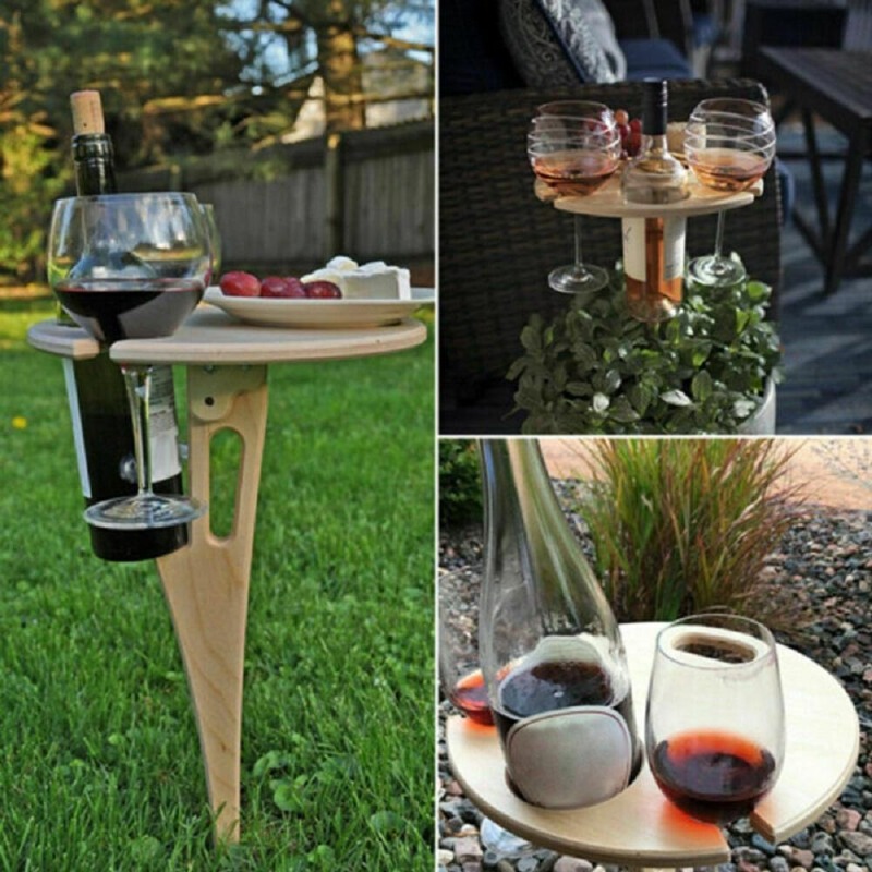 야외 와인 테이블 휴대용 피크닉 테이블 와인잔 거치대  - Outdoor Furniture Europe 리뷰 및 가격