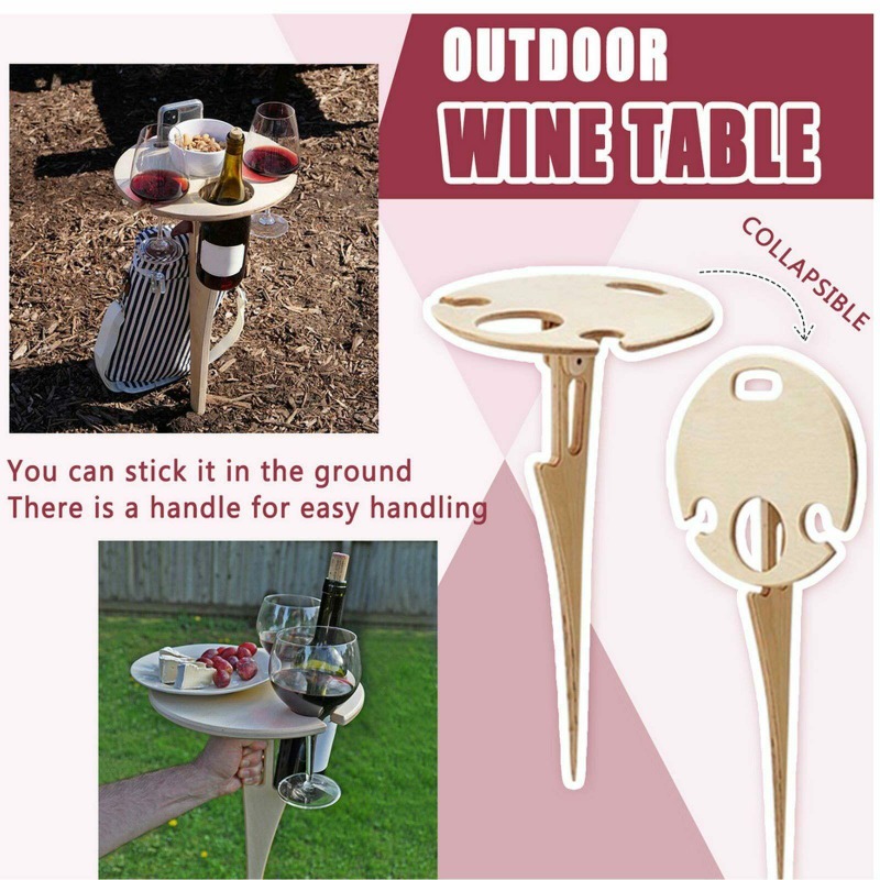 야외 와인 테이블 휴대용 피크닉 테이블 와인잔 거치대  - Outdoor Furniture Europe 리뷰 및 가격