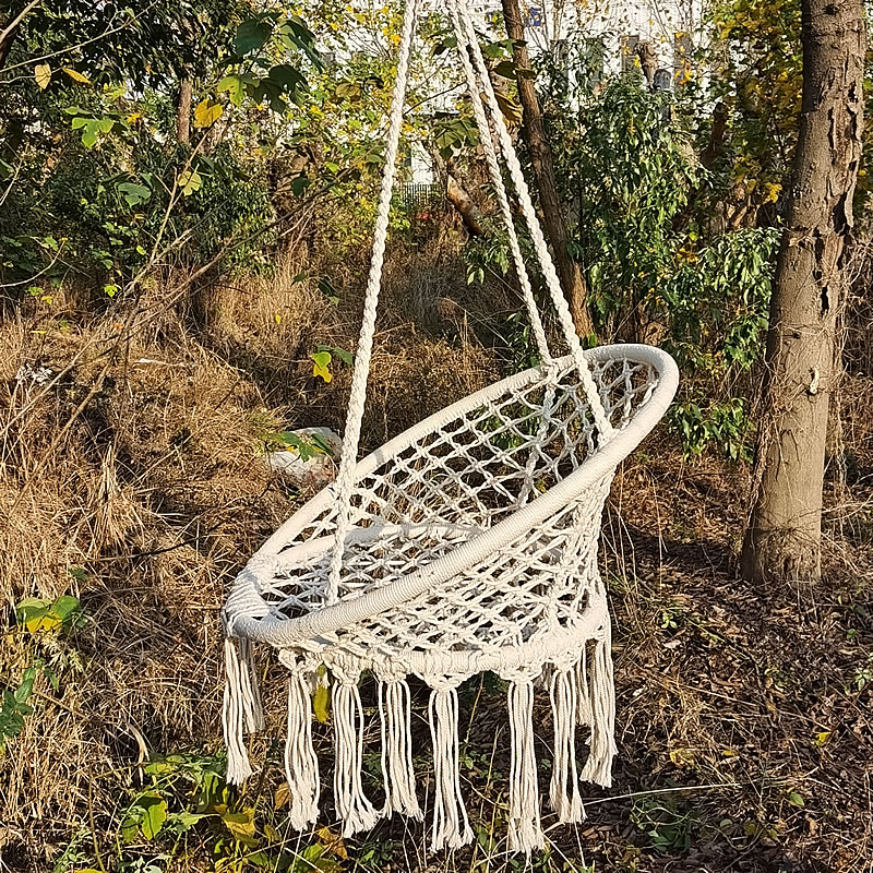 2025 북유럽 정원 수제 니트 라운드 교수형 해먹 야 - Outdoor Furniture Kids 리뷰 및 가격